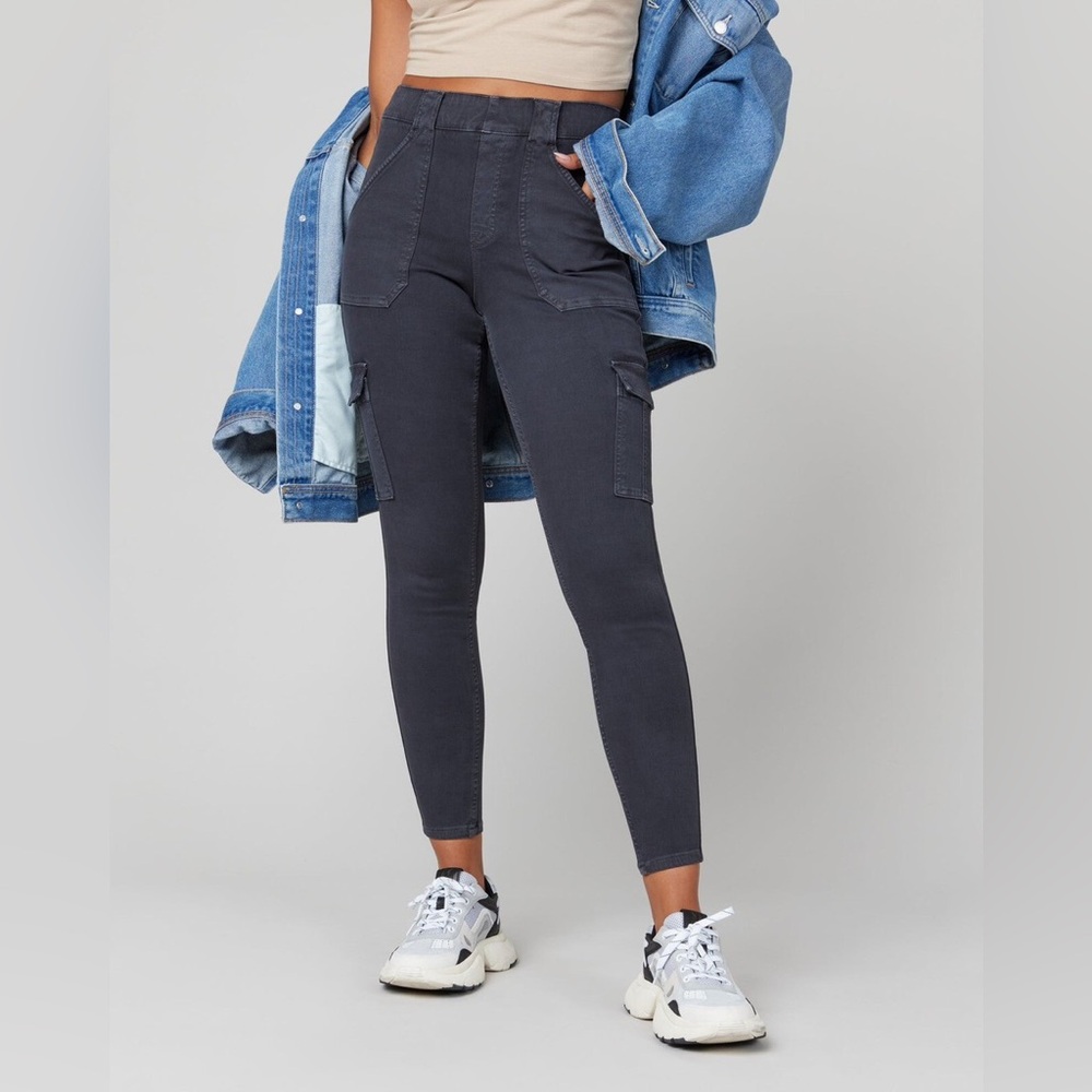 SPANX Dark Gray Cargo Leggings